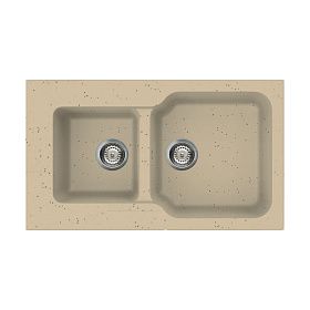 Мойка кухонная Omoikiri Maru 86-2-CH Tetogranit, шампань